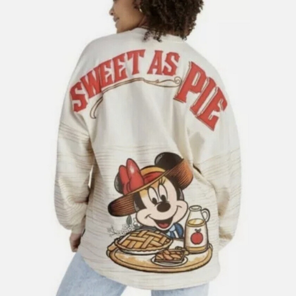 Disney Park Epcot Food Wine Minnie Mouse Sweet as Pie Apple Spirit Jersey Small
